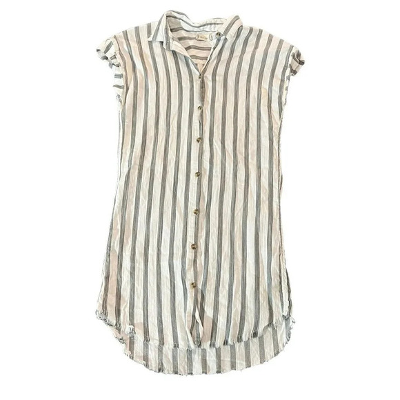 Altar'd State Striped‎ Button Down Shirt Dress Size Small - Picture 1 of 3